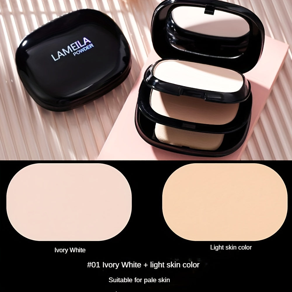 Ivory White Dual-Use Pressed Powder Concealer for Flawless Contouring