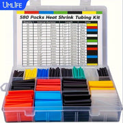 Heat Shrink Cable Sleeve Kit 580pcs 2:1 Polyolefin Insulation Assorted Sizes