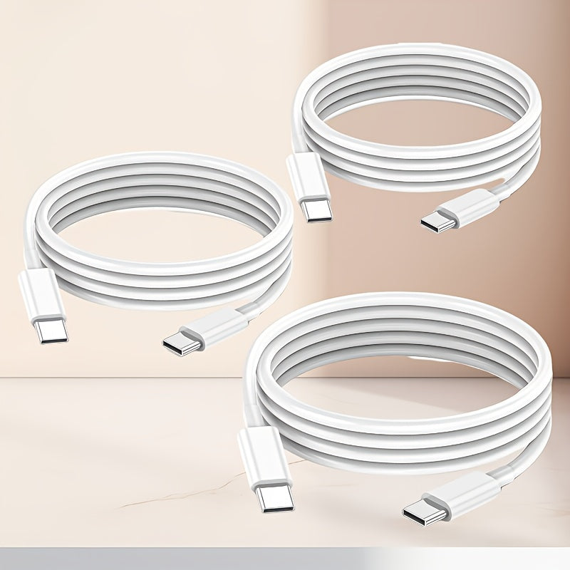 5 Pack USB-C Fast Charging Cables for Apple Devices Data Sync Compatible
