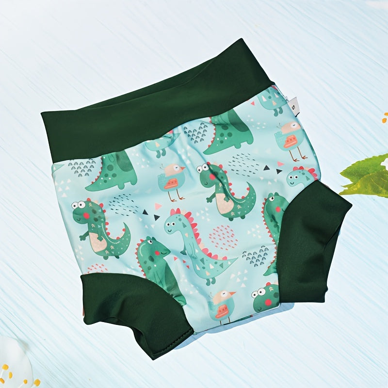 Kids Reusable Waterproof Swim Diapers High-Waist Training Pants for Ages 0-6 Years