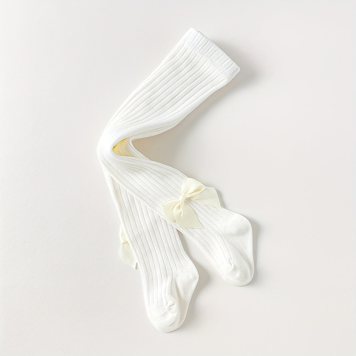 Girls Knitted Pantyhose Soft Breathable Slim Fit All-Season Socks