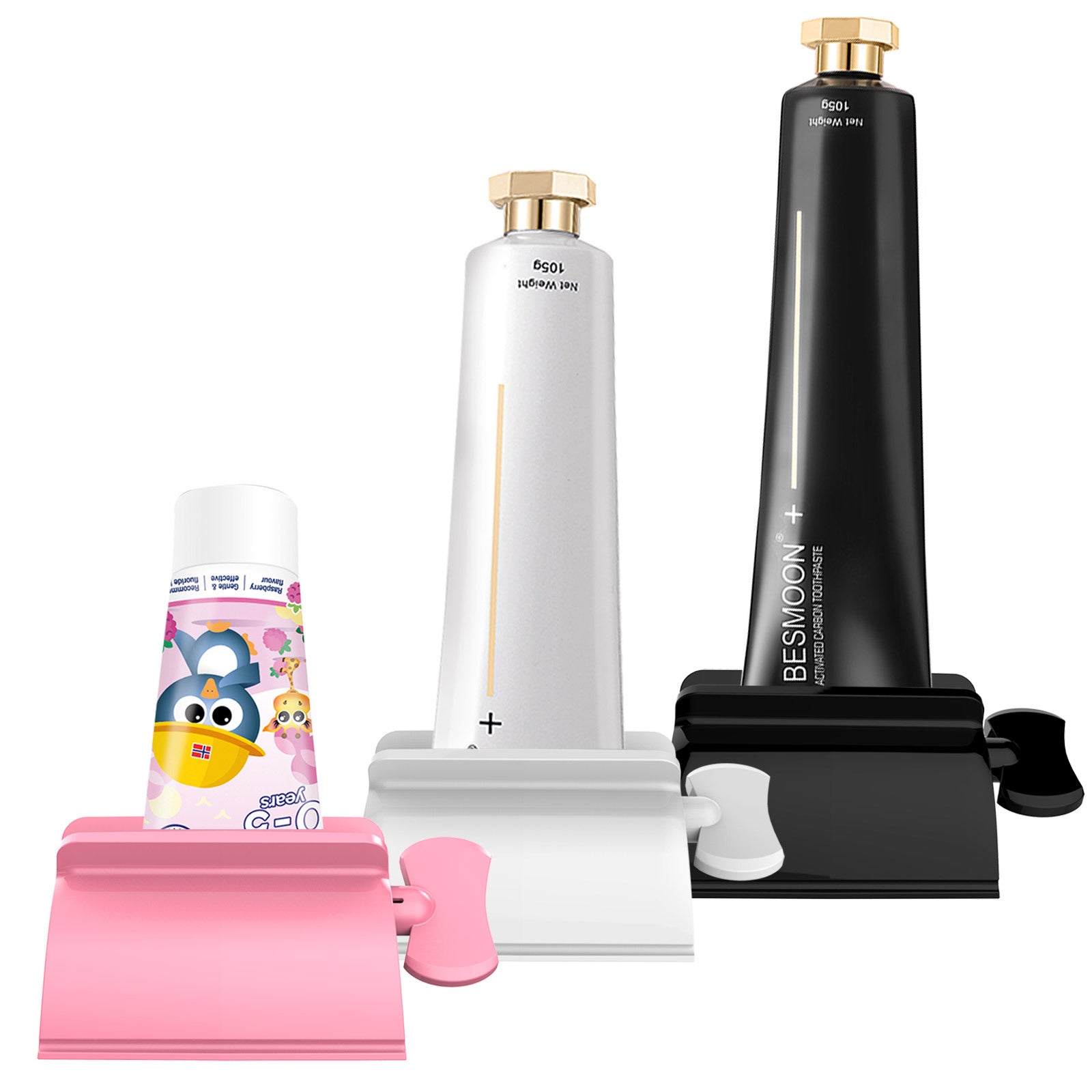 3 dona tish pastasi dozator to'plami hammom aksessuarlari uchun oshxona va sayohat