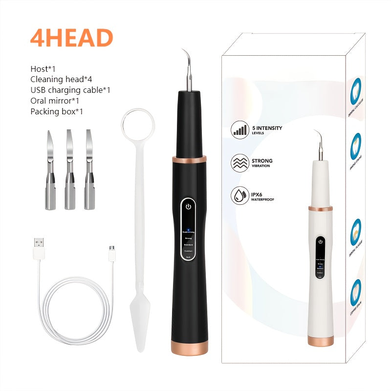 Kit de limpieza dental con luz, removedor de placa recargable por USB