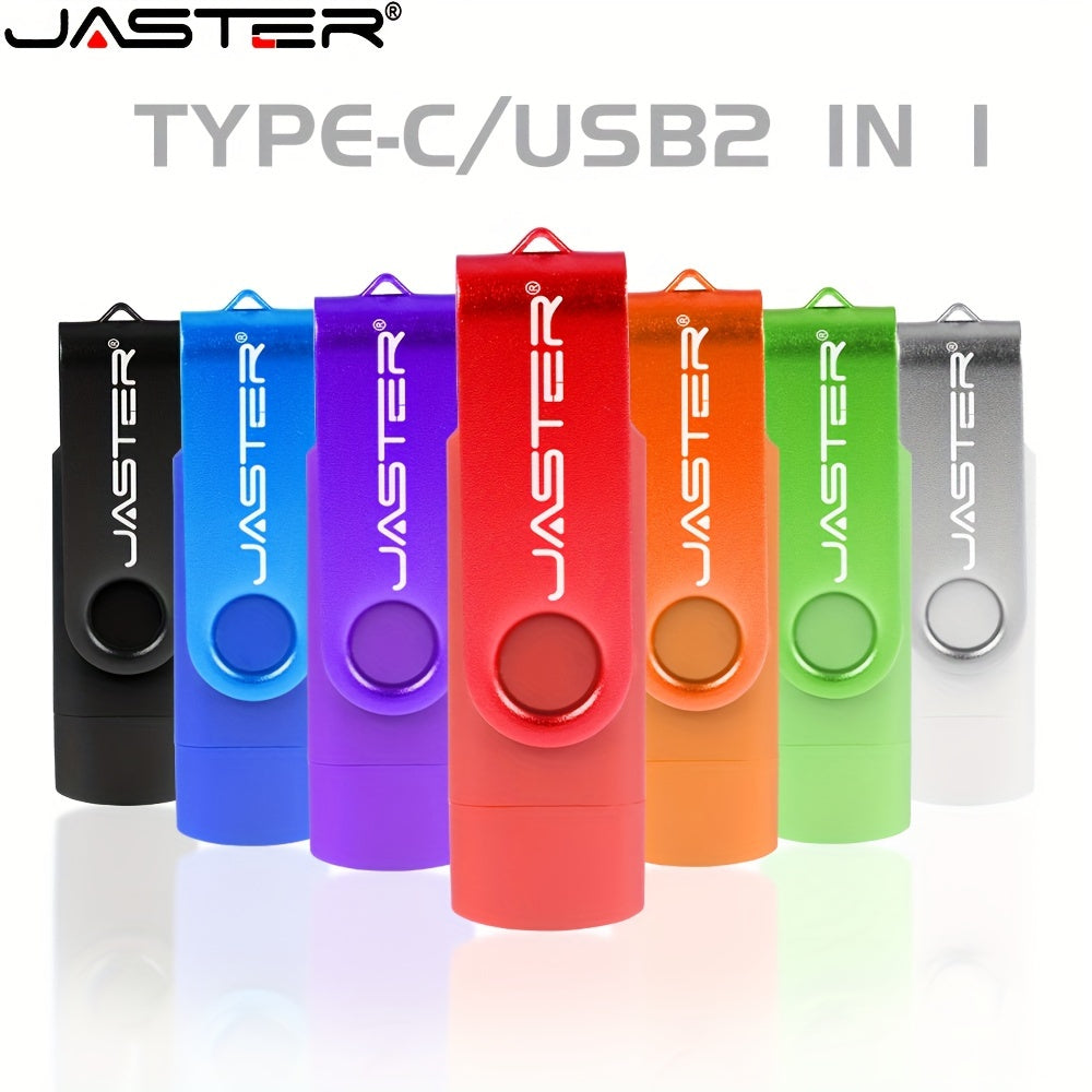 2-in-1 Type-C USB Flash Drive 16GB 32GB 64GB 128GB External Storage for Mobile Phones