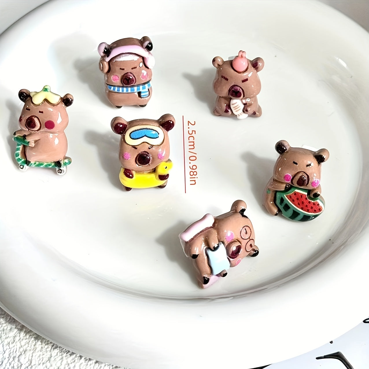 12pcs Cartoon Capybara Shoe Buckles and Laces Decorations for Sports Shoes