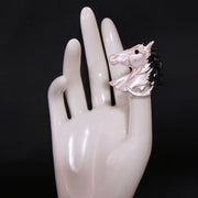 Animal-Themed Brooch Pin with Horse Head Design Silver Tone Jewelry