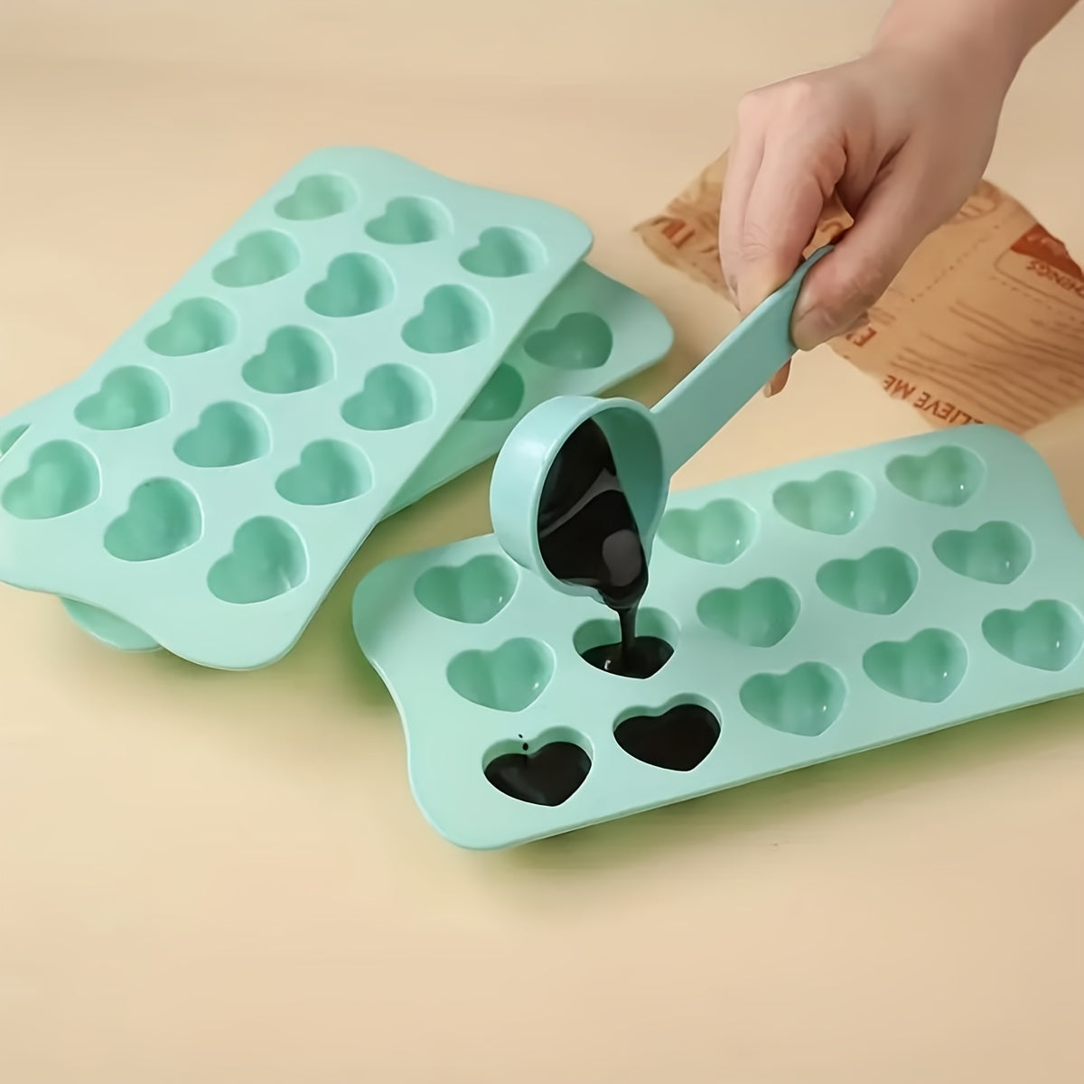 3D Heart Shaped Silicone Mold for Cake Decorating, Jelly and Candy Making