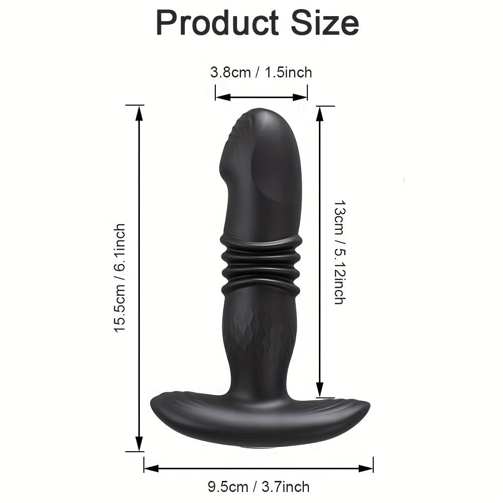 Vibratsiyali Silikon Anal Plagin uzoqdan boshqarish bilan erkaklar va ayollar uchun