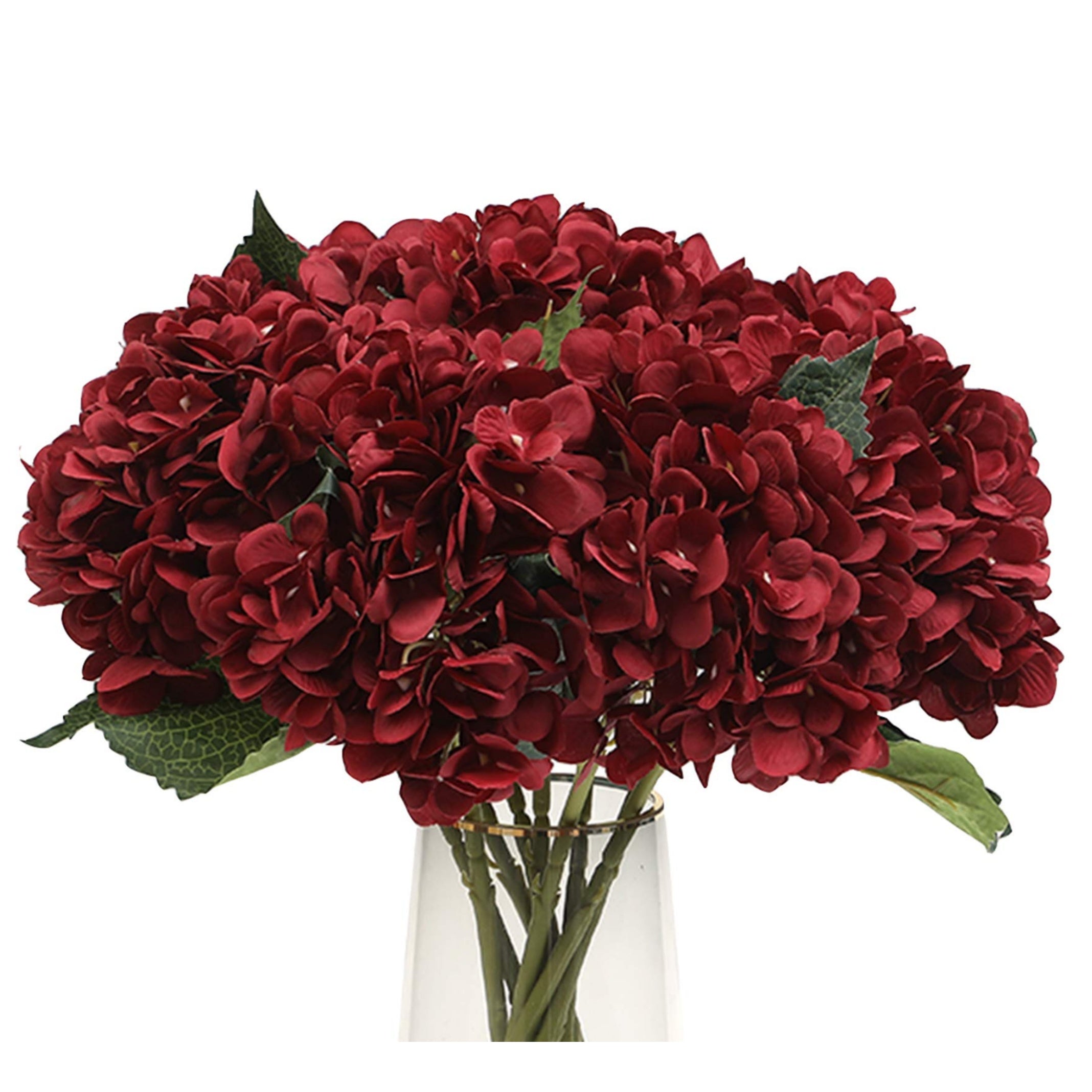 Six Realistic Silk Hydrangea Bouquets for Home Weddings and Parties