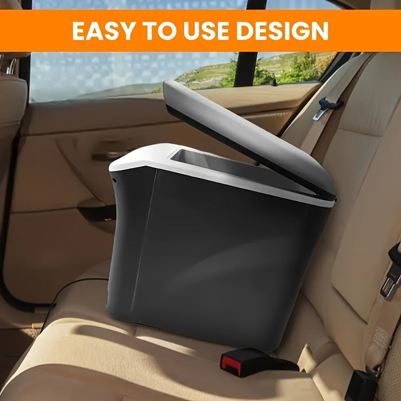 Portable 7.5L Black Car Fridge Cooler with USB for Travel and Camping