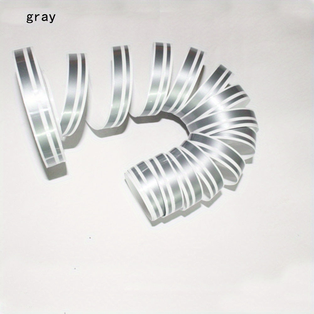 Qora va oq vinil avtomobil chiziqli stiker 385.8 dyuym, suv o'tkazmaydigan, UVga chidamli