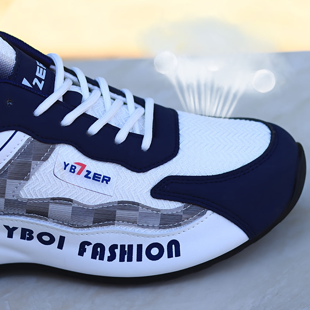 Men's Breathable Low Top Training Sneakers Non-Slip Durable for Outdoor Jogging and Travel