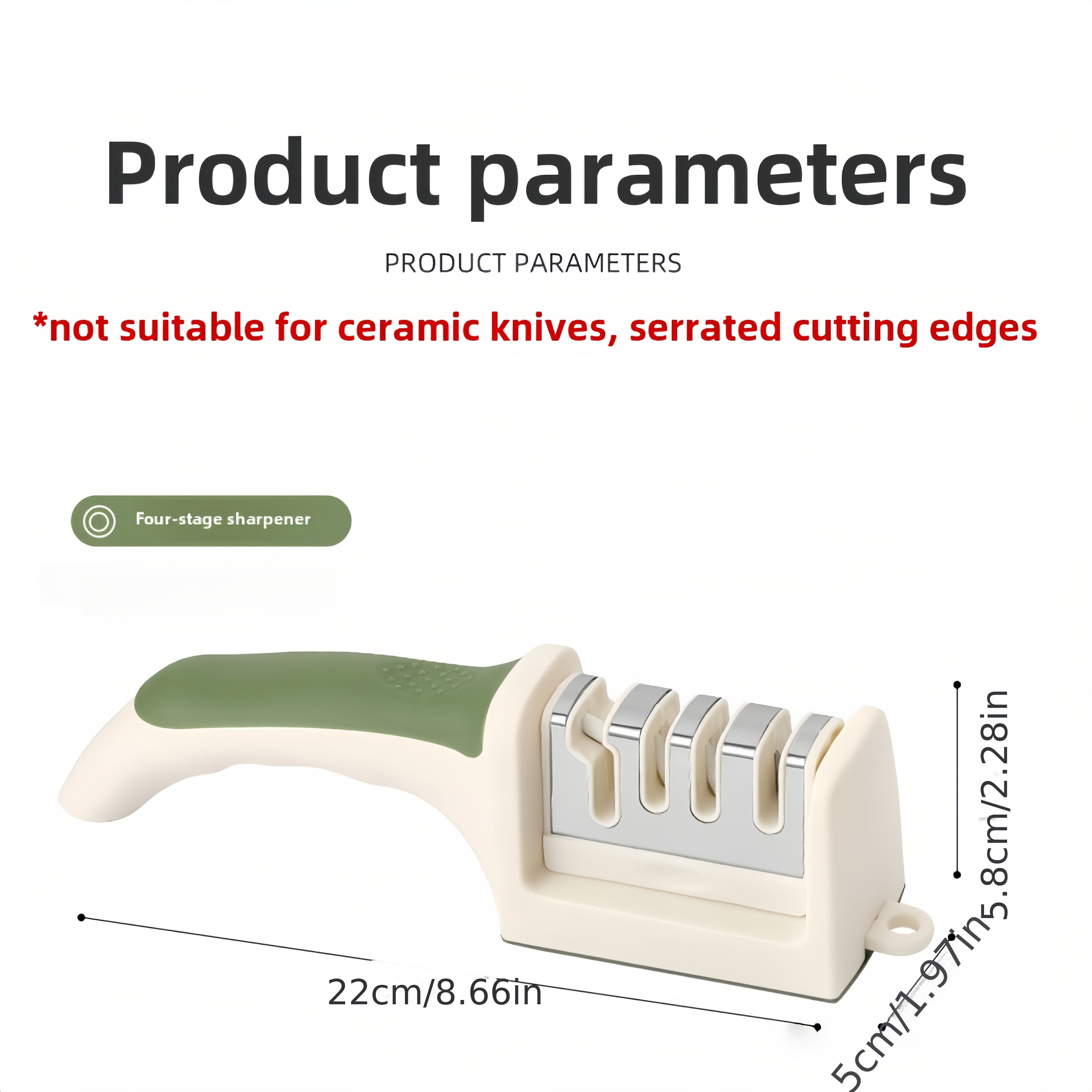 2-Piece Multi-Stage Kitchen Knife Sharpening Stone Set with 4-Step Sharpening and Polishing