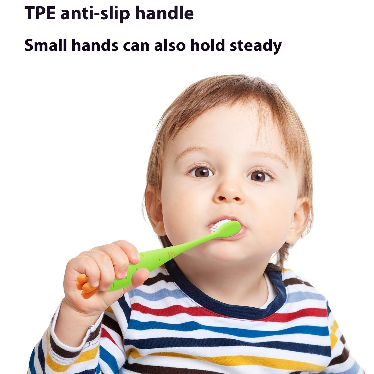 Set of 2 Cartoon Carrot Toothbrushes for Kids with Soft Bristles for Sensitive Gums