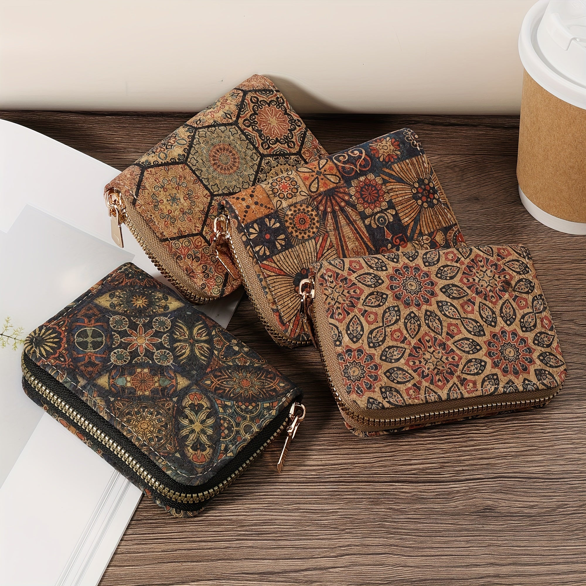 Ayollar uchun minimalistik qisqa hamyon, zipli, tasodifiy clutch tangalar sumkasi, zamonaviy nylon qopqoq.