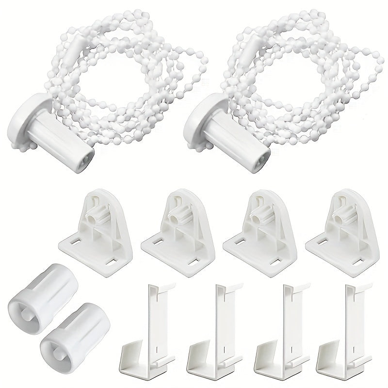 2 Sets of 17mm Roller Blinds with 6 Pieces Per Set for Windows