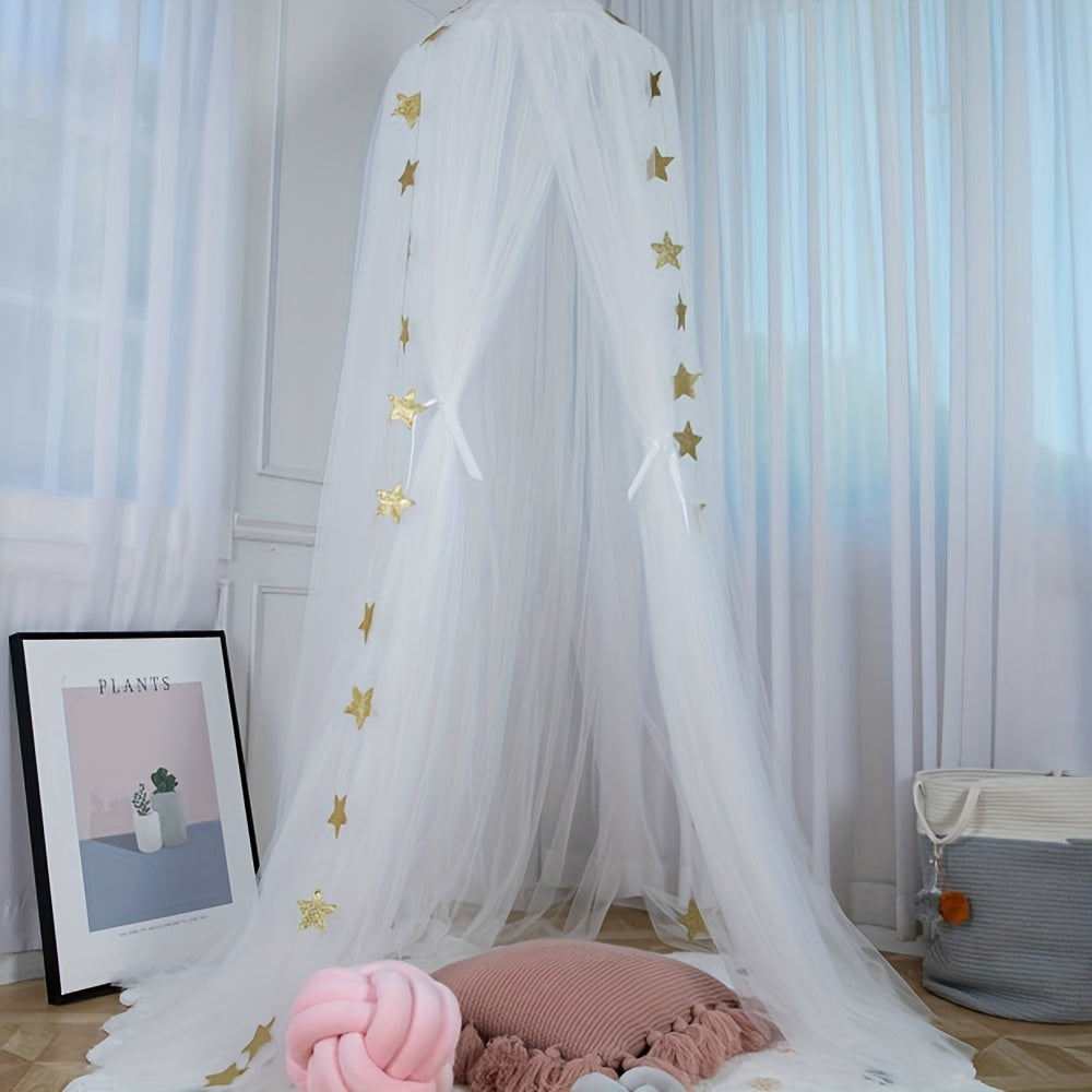 Children's Princess Bed Canopy Dome Tent Mesh Bed Curtain for Kids Bedroom Decoration