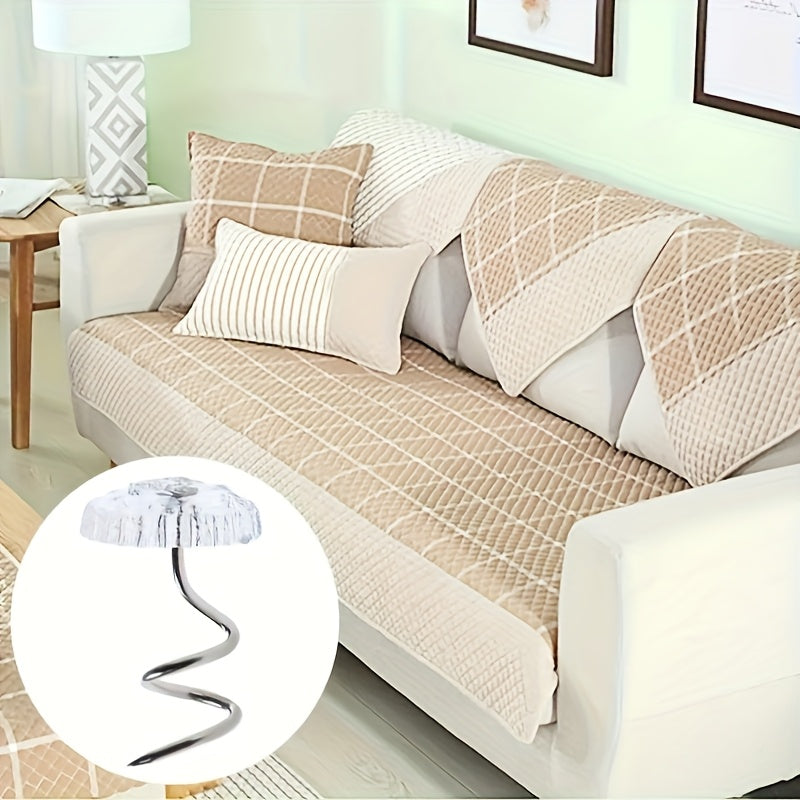 Paquete de 20 accesorios para sábanas, hebillas de fijación con clavos retorcidos para asegurar telas