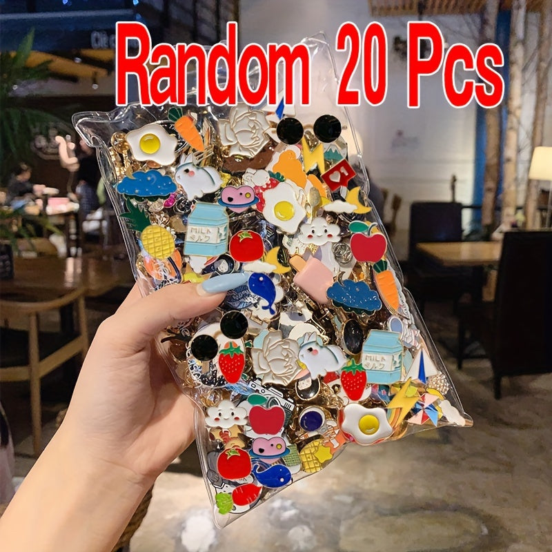 Creative Cartoon DIY Metal Pin Badge for Clothing Backpacks Hats and Party Accessories