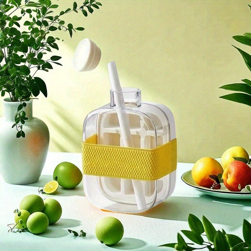 Sayohat va tashqarida faoliyat uchun qopqog'li ikki maqsadli silikon muzqaychi tayyorlagich