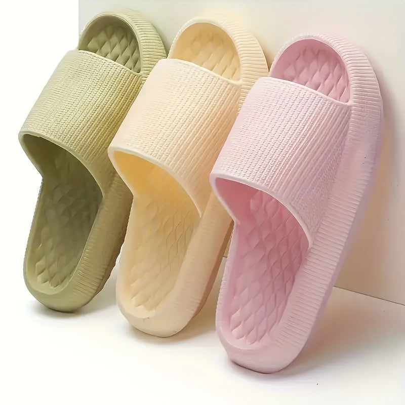 Women EVA Slides Open-Toe Sandals All-Season Beach and Shower Use