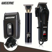 Men's Cordless Grooming Kit with Digital Display Rechargeable Trimmer and Adjustable Comb Set