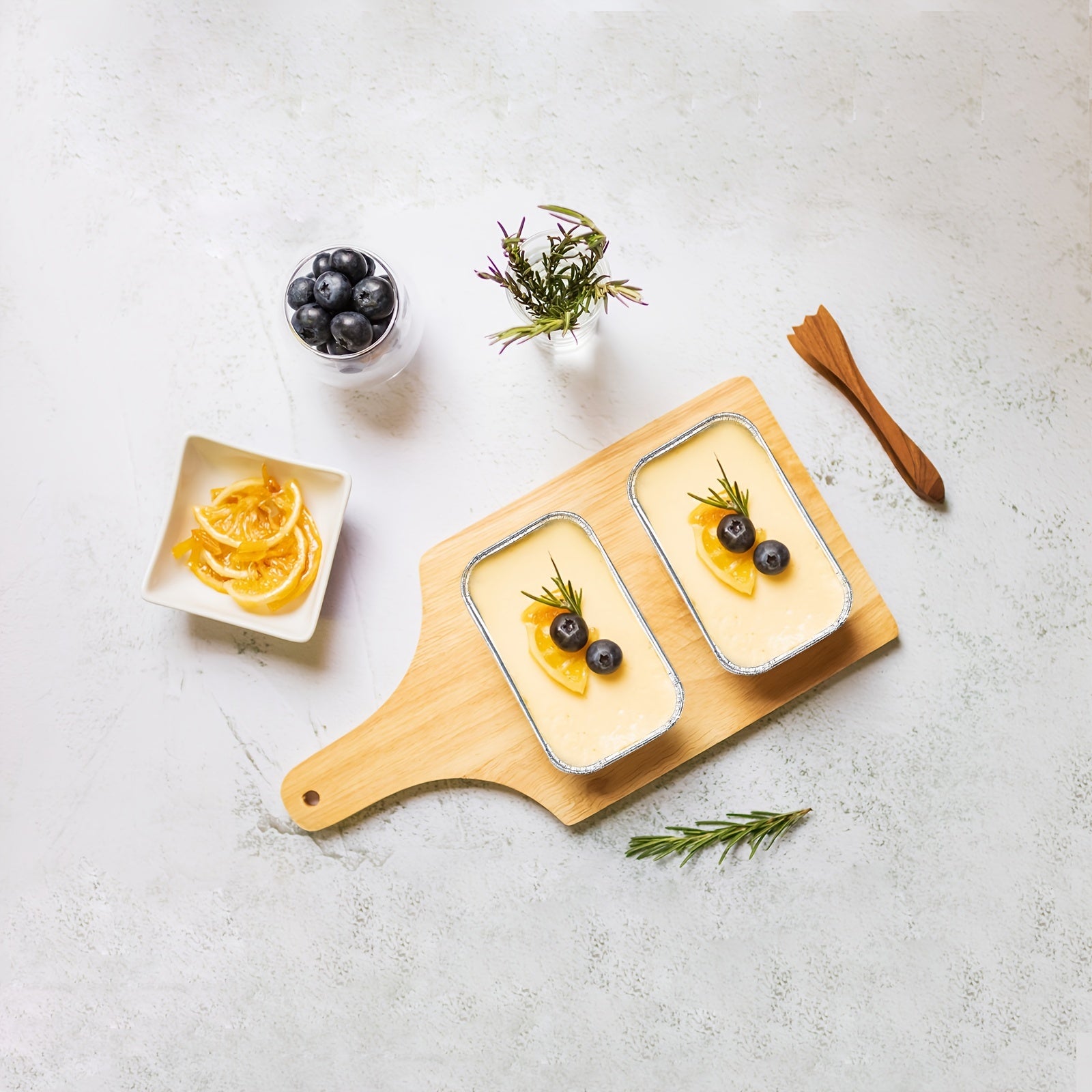 Set of 50 Disposable Aluminum Mini Loaf Pans for Baking Bread 15.24cm x 8.89cm