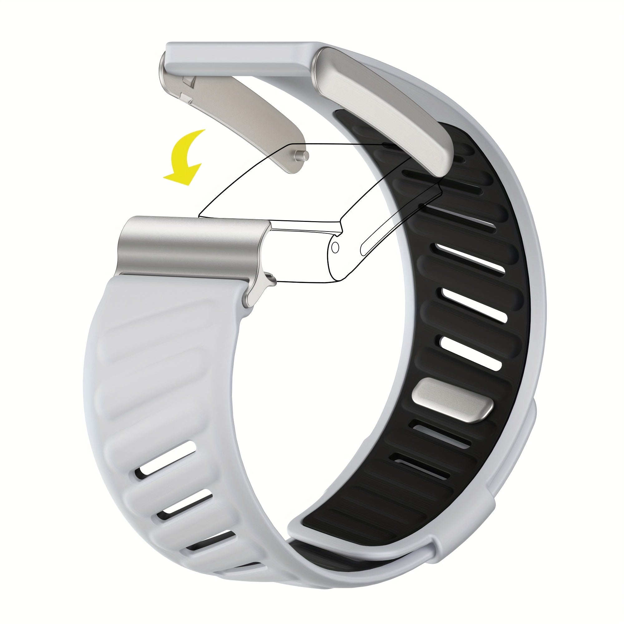 Adjustable Silicone Sport Wristband for Men and Women No Battery Included