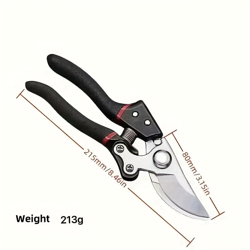 Japanese Garden Pruning Shears, Carbon Steel Blades, Bypass, Vintage Style