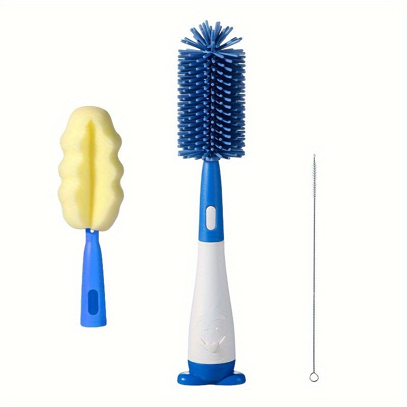 Набор силиконовых щеток для чистки бутылочек, сосок, трубочек и чашек