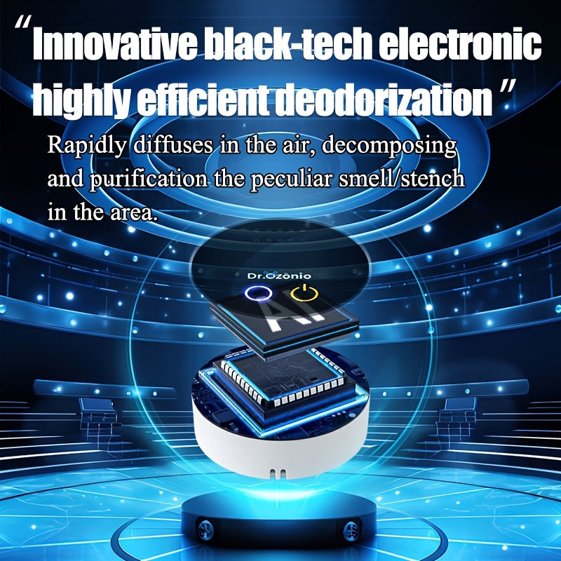 Портативный очиститель воздуха для туалета, компактный, удаление запахов, низкий уровень шума