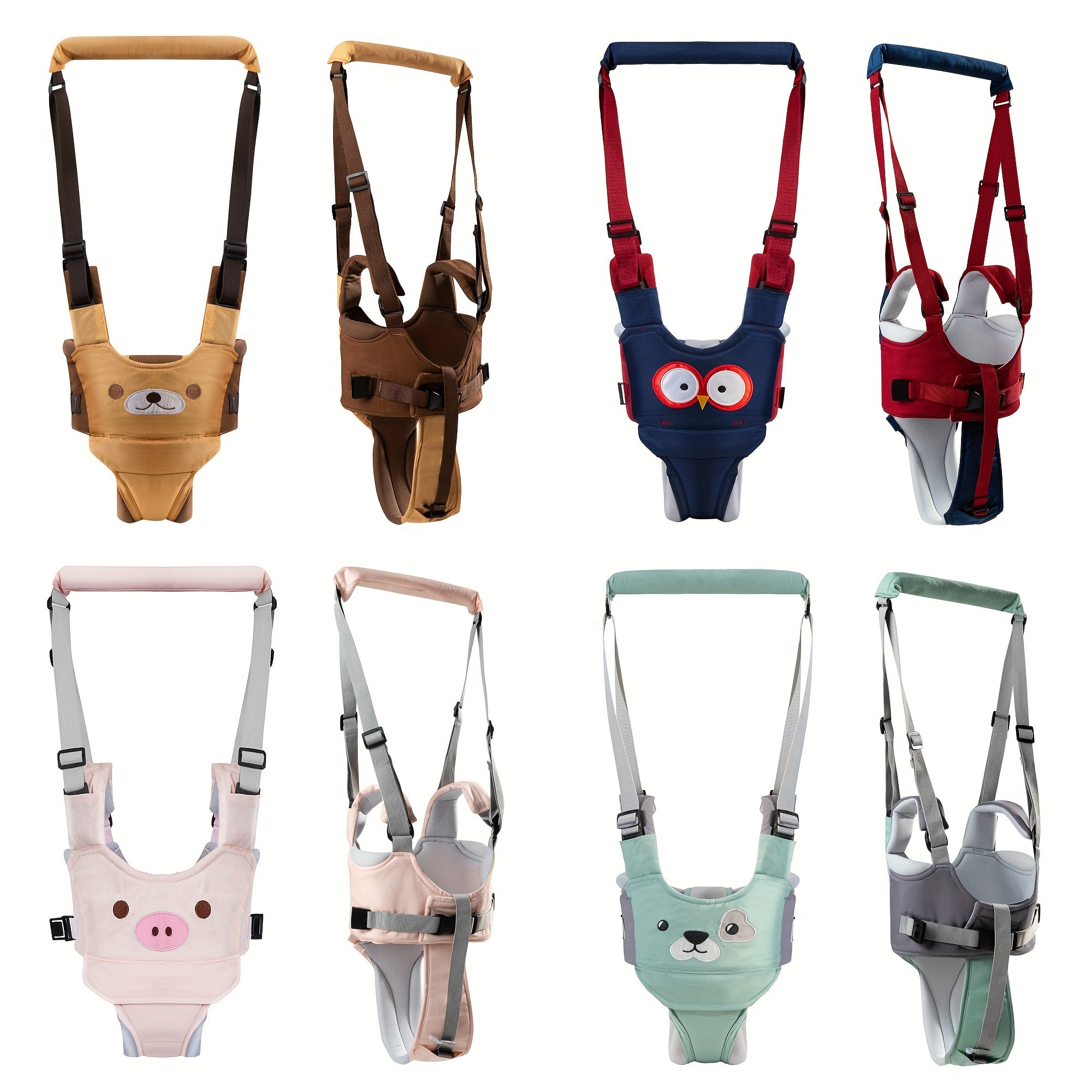 "Комбинезон для малышей с поддержкой для ходьбы для детей от 0 до 3 лет, регулируемый помощник для ходьбы с дышащим хлопковым материалом для безопасности и обучения вставать и ходить"