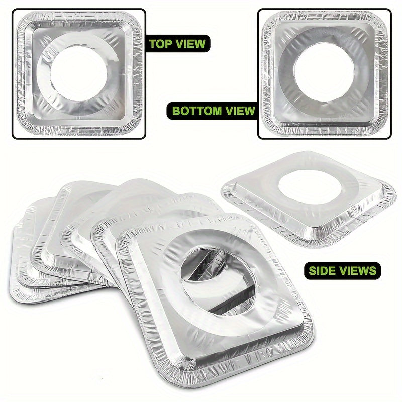 Одноразовые алюминиевые крышки для конфорок газовых и электрических плит, 18 или 54 штук