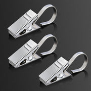 Stainless Steel Curtain Clips with Easy-Grip Carabiner Sets of 20 30 50 Shower Curtain Rings