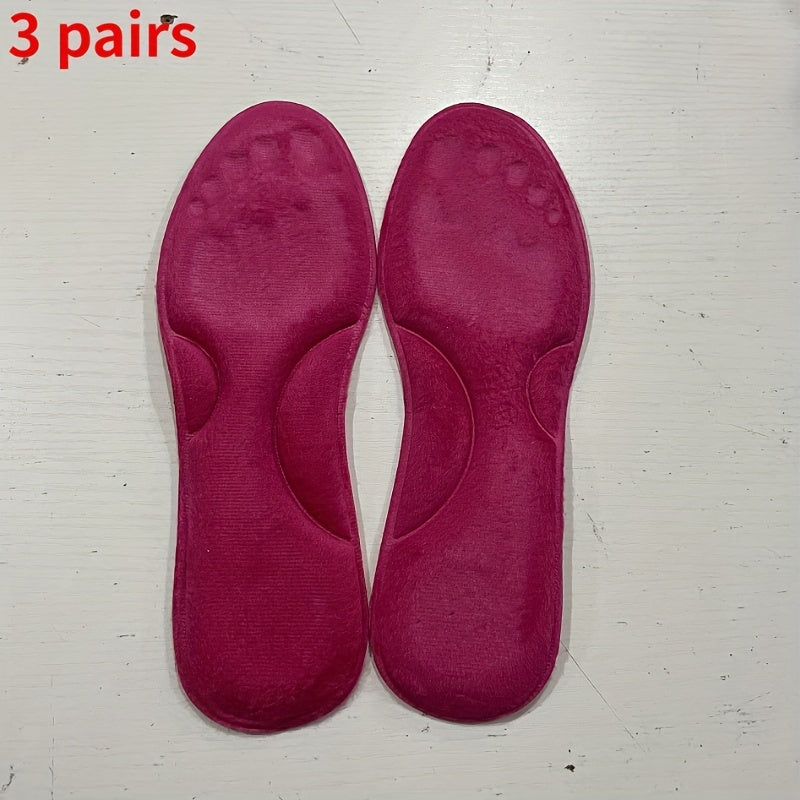 Unisex Winter Insoles Thickened Non-slip Memory Foam Shoe Pads Warm Sports