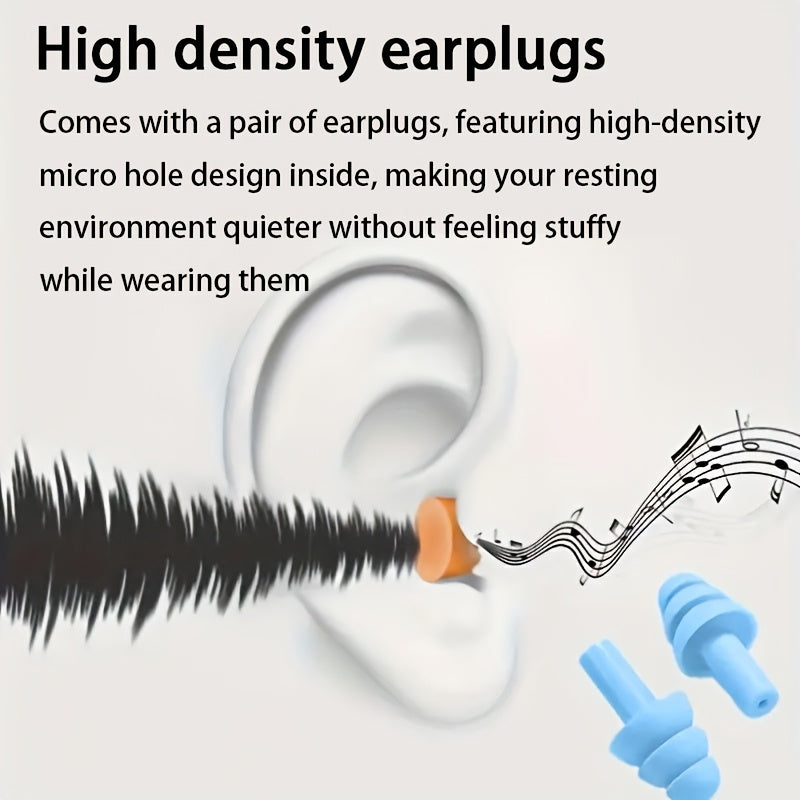 USB Heated Eye Mask with Adjustable Temperature, Includes Ear Plugs and Scented Bag