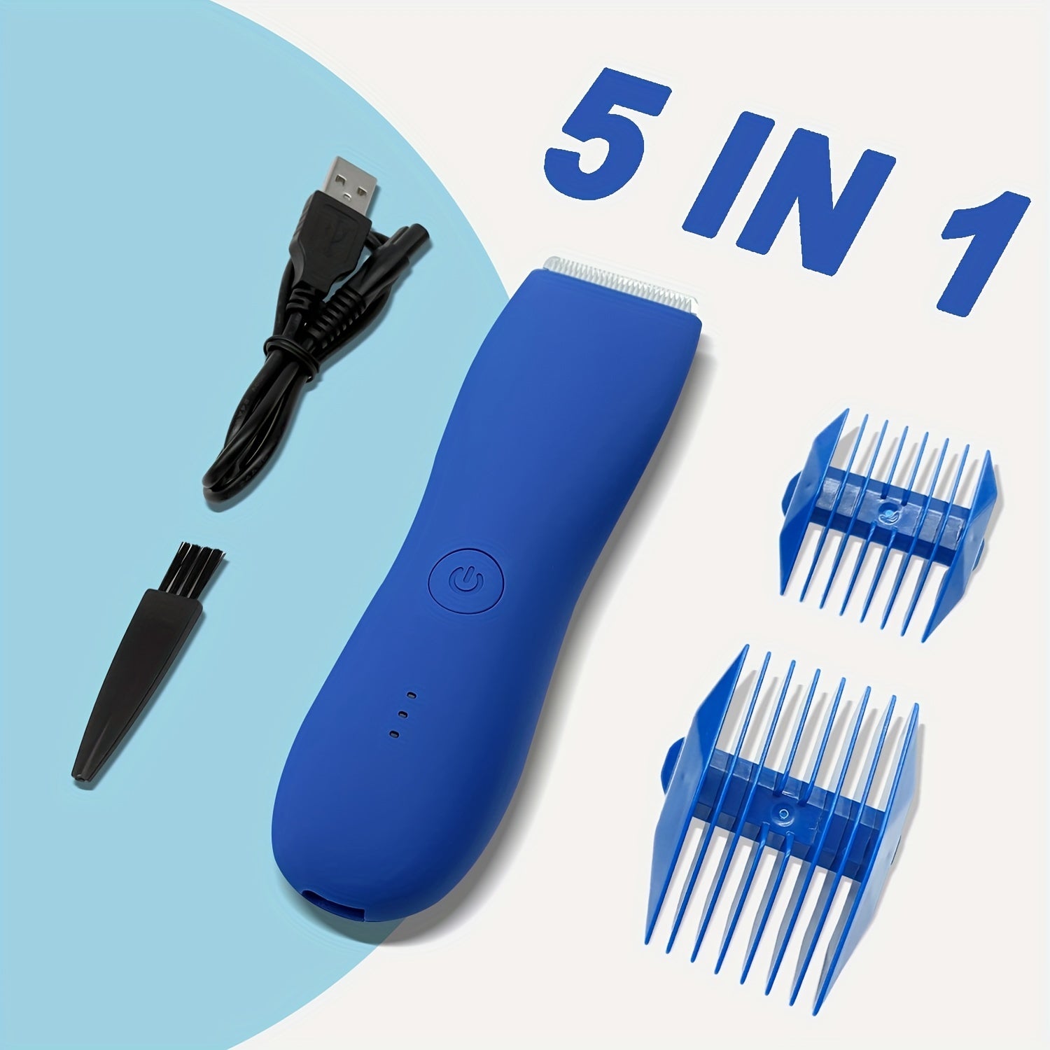 Men's Body Hair Trimmer with Ceramic Blade Rechargeable Electric Grooming Tool for Men and Women