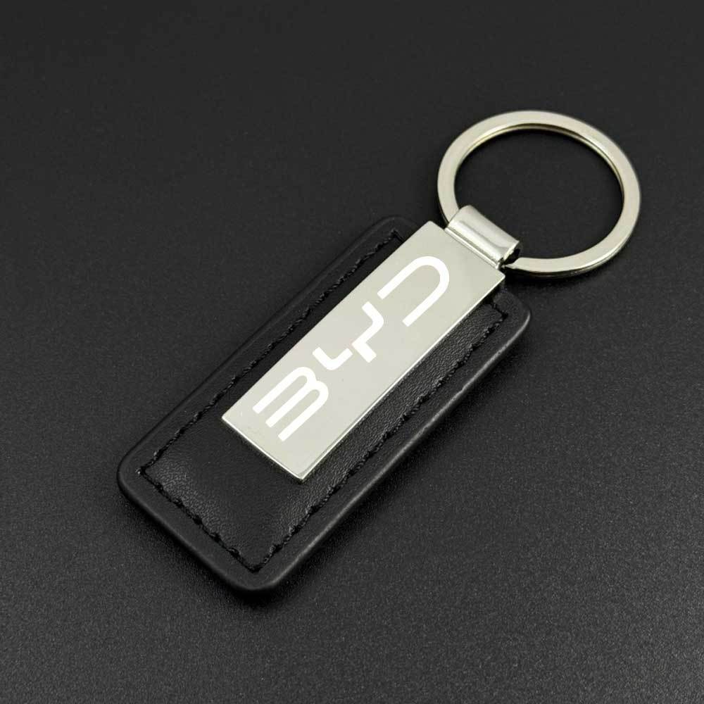 Unisex Zinc Alloy Faux Leather Keychain Keyring Car Accessories