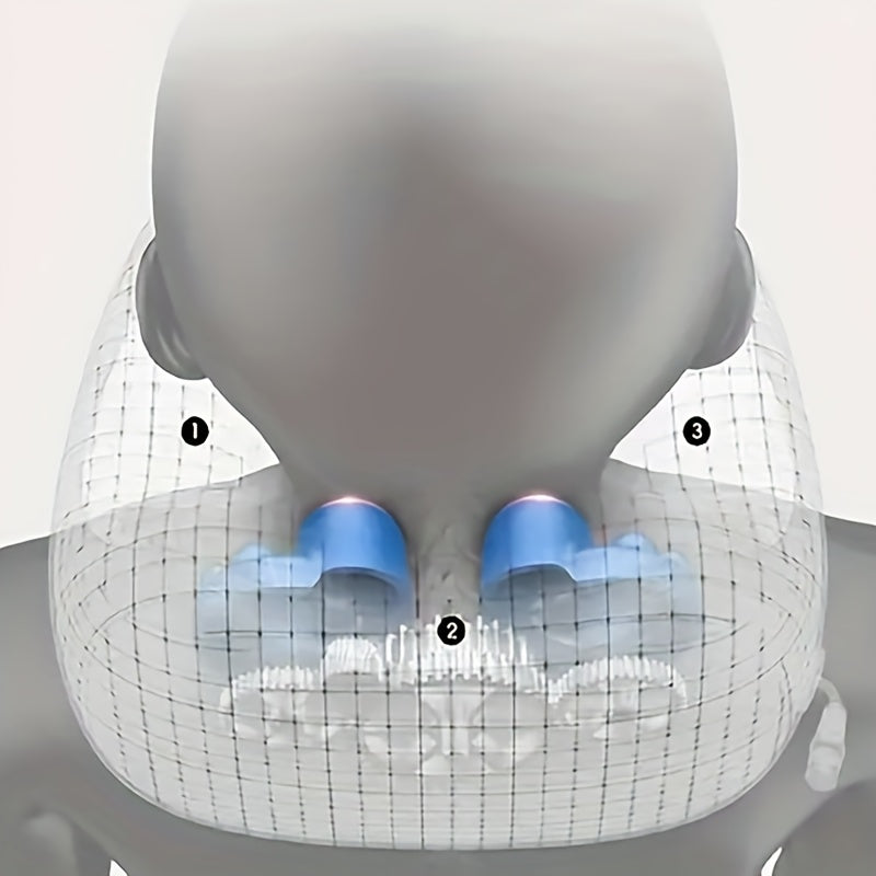 USB Rechargeable Massage Pillow for Neck Support Travel Office Home