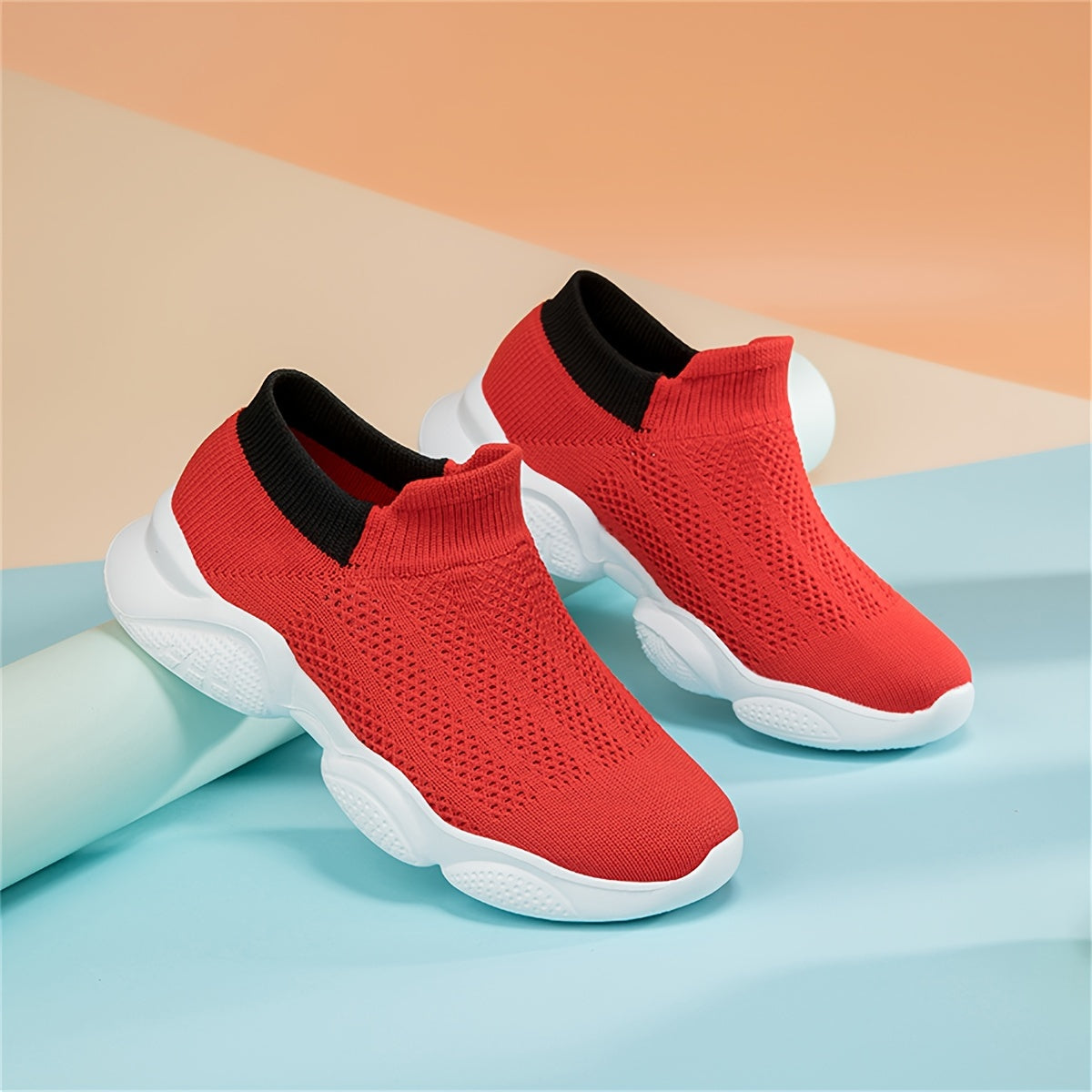 Мальчики Туфли-слипоны на носке, нескользящая мягкая подошва, всесезонные повседневные кроссовки