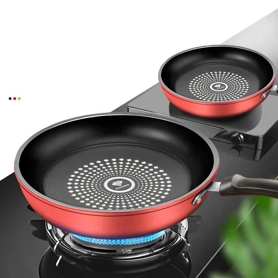 9.45-Inch Cast Iron Frying Pan Non-Stick Smokeless for Induction Gas Camping