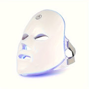 7-Color LED Facial Mask with Eye Protection Rechargeable USB Battery Reusable Home Use