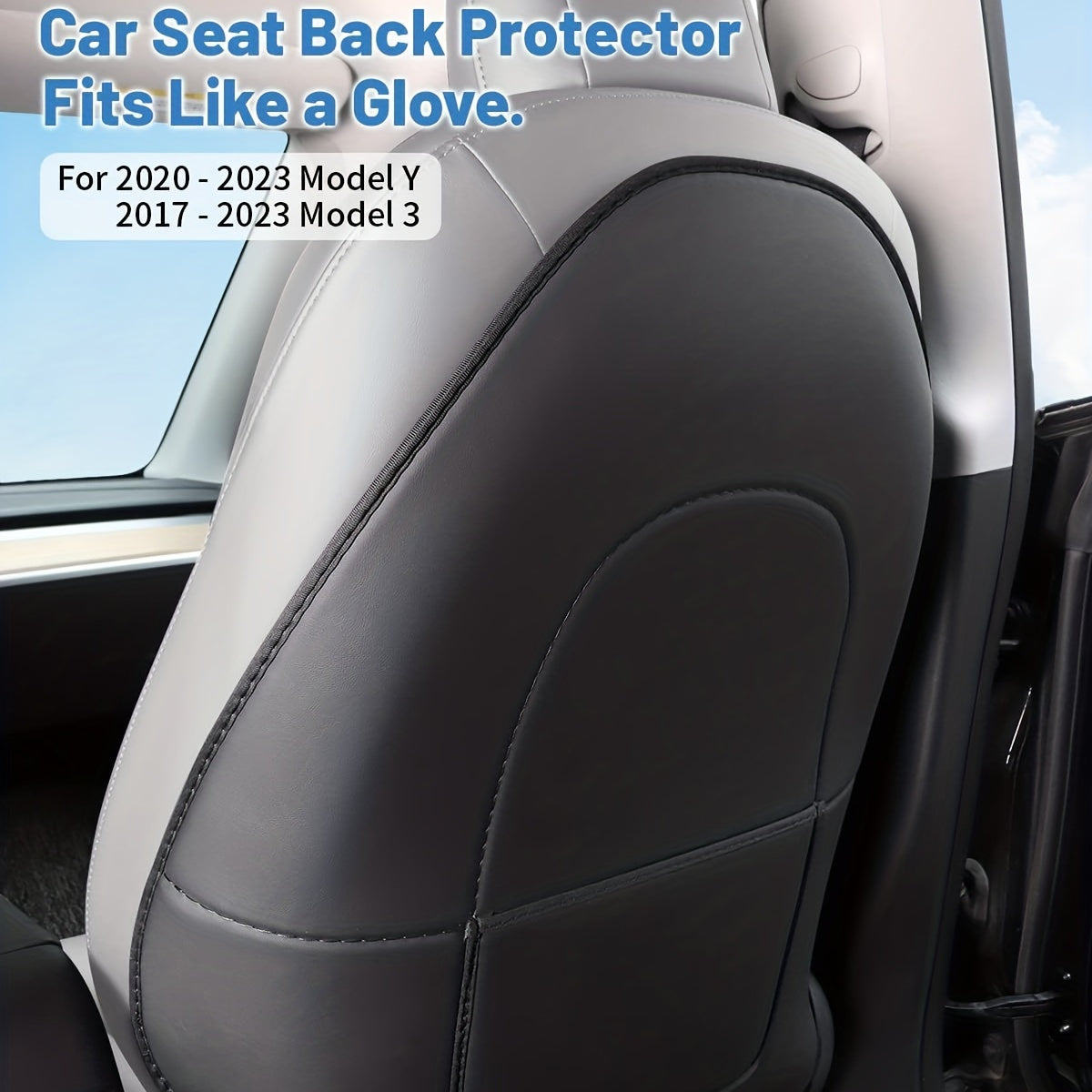 Full Coverage Car Seat Back Protector for SUVs PVC Anti-Kick Scratch Wear Resistant