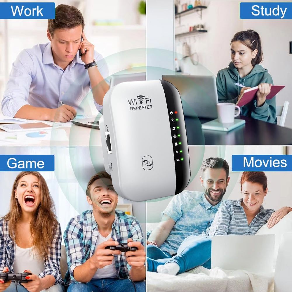 OEKE WiFi takrorlagichi, AQSh vilkasi bilan, uy va ofis uchun WiFi qamrovi, uzoq masofa, super signal, oson ishlatish, ixcham dizayn.