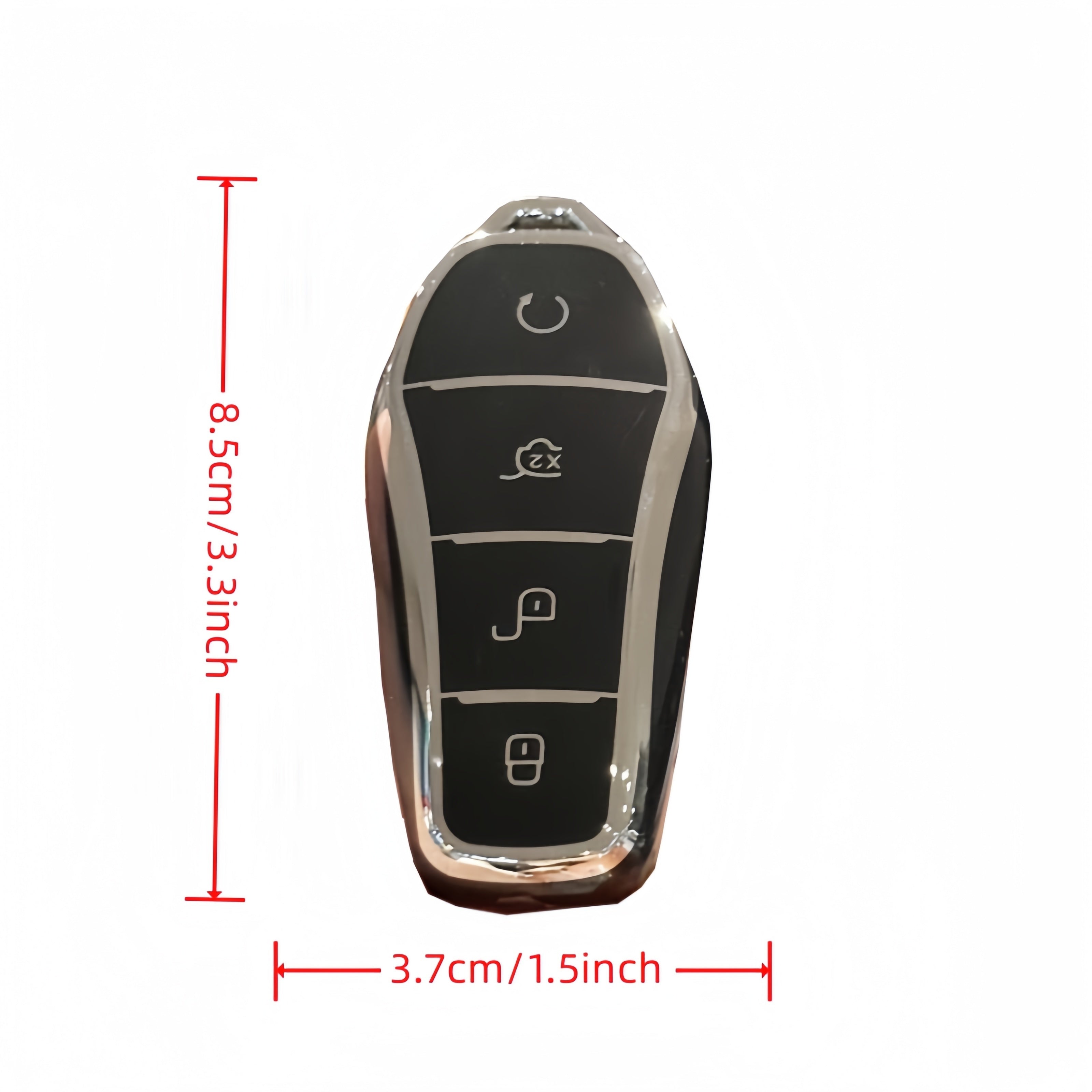 Auto Key Fob Cover Case TPU Protective Shell for EV Remote Control Blue