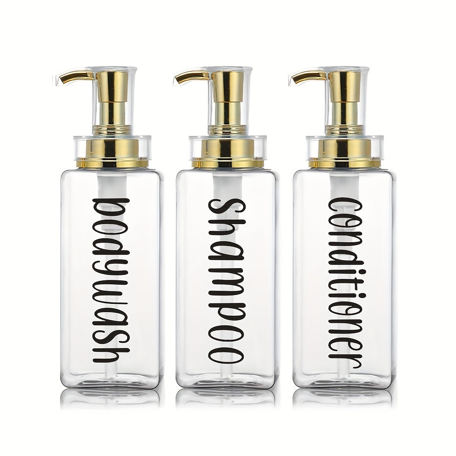 Dispensador de baño de 16 oz para jabón líquido, recipiente para loción, ideal para productos de baño