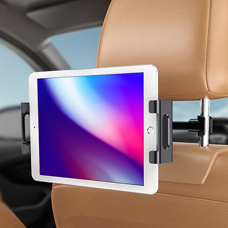 Avtomobil o'rindig'i orqa yostiq bilan tortib olinadigan aylanadigan planshet va telefon tutqichli