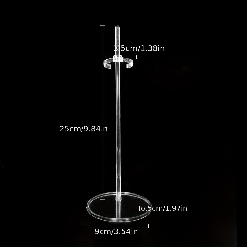 Soporte transparente para muñecas para exhibir muñecas y casas de muñecas 1 pieza
