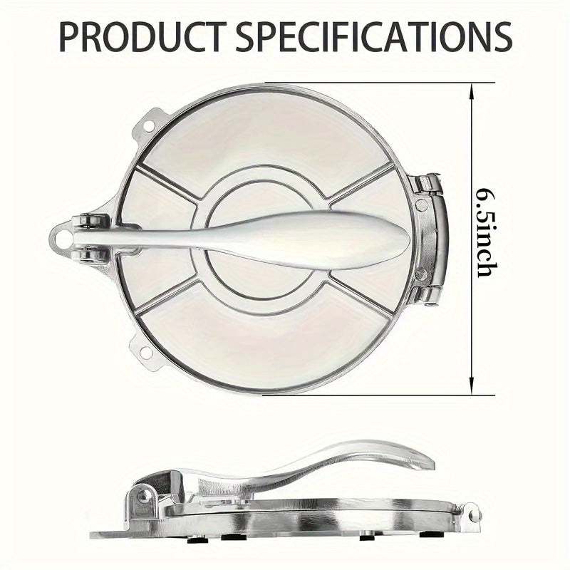 1pc Aluminum Tortilla Press for Homemade Mexican Dishes and Versatile Cooking