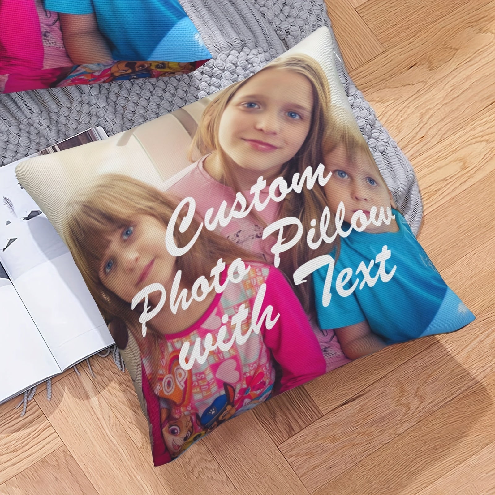 Personalized Polyester Throw Pillow Cover for Sofa Couch Decor Gift for New Couples